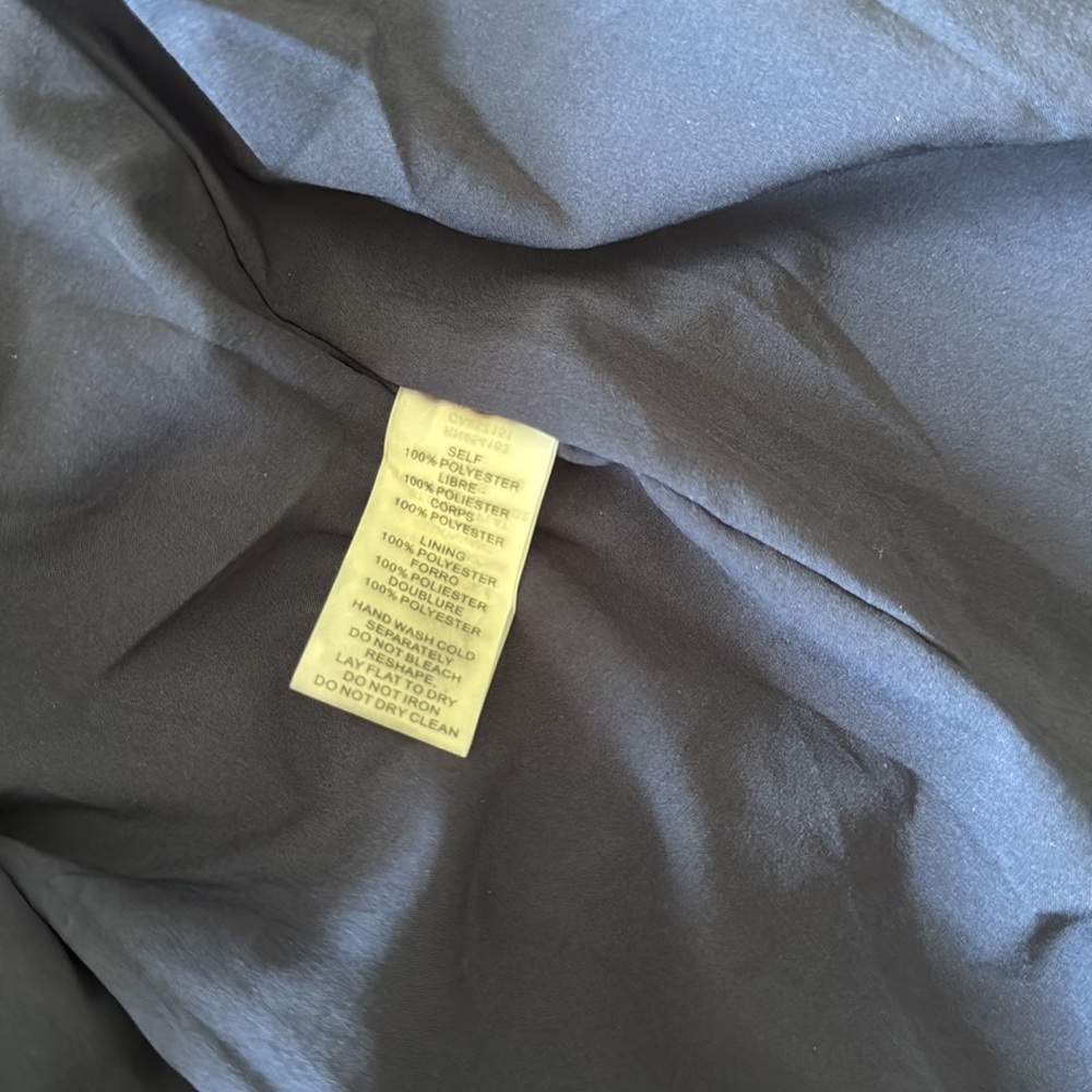 Vince Camuto Elegant Navy and Gold Supplice Dress Size 14 NWT - Picture 13 of 15